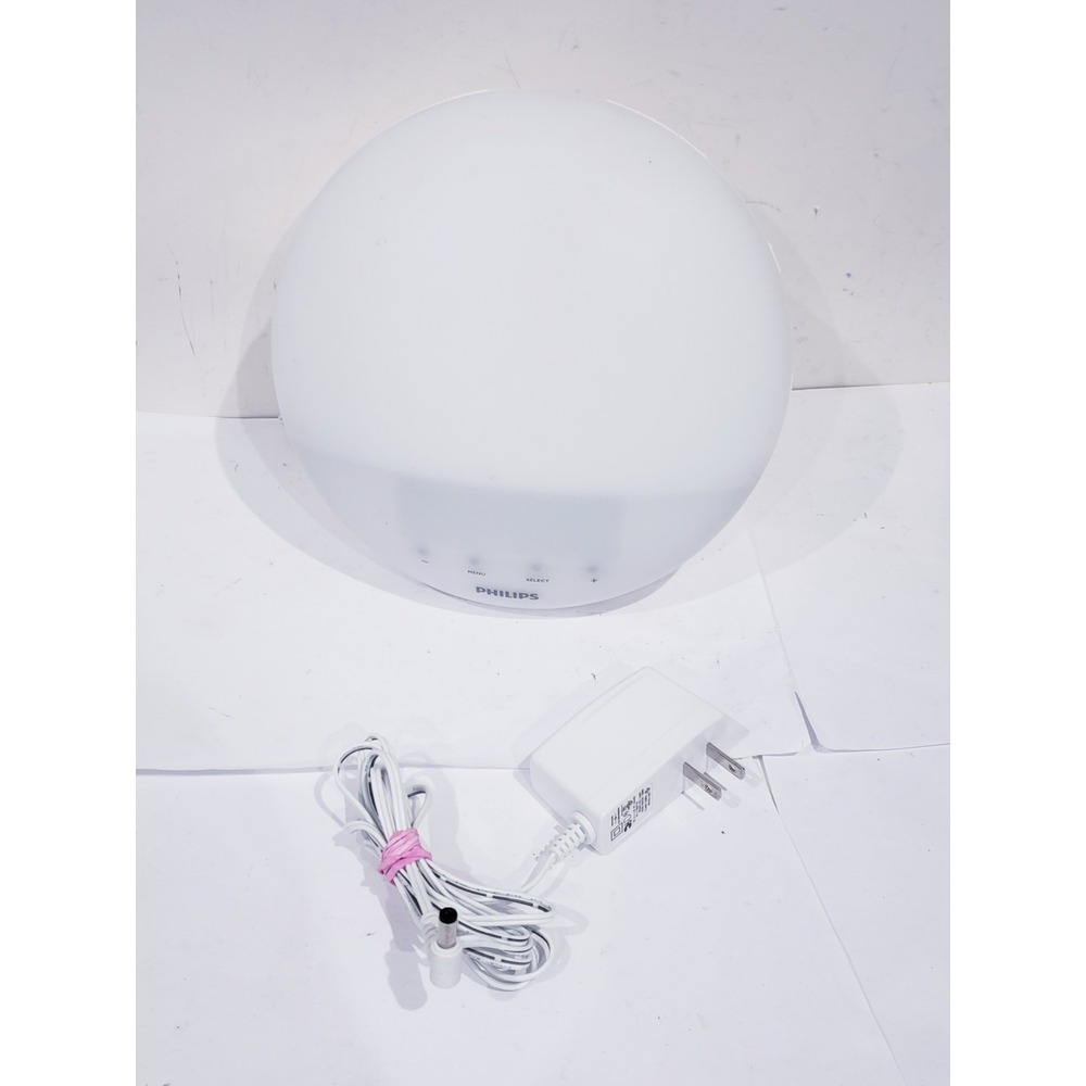 Philips HF3510 Wake-Up Light Sunrise Simulation White Alarm Radio Clock - Works